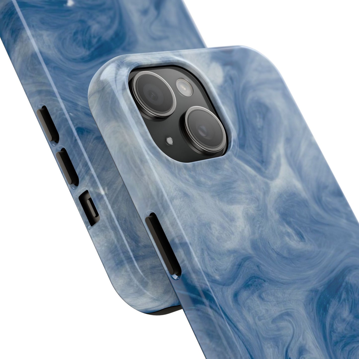 Marble Blue Tough Phone Cases, Phone Protection, Unique Design, Fashion Accessory, Gift for Her, Trendy Smartphone Cover