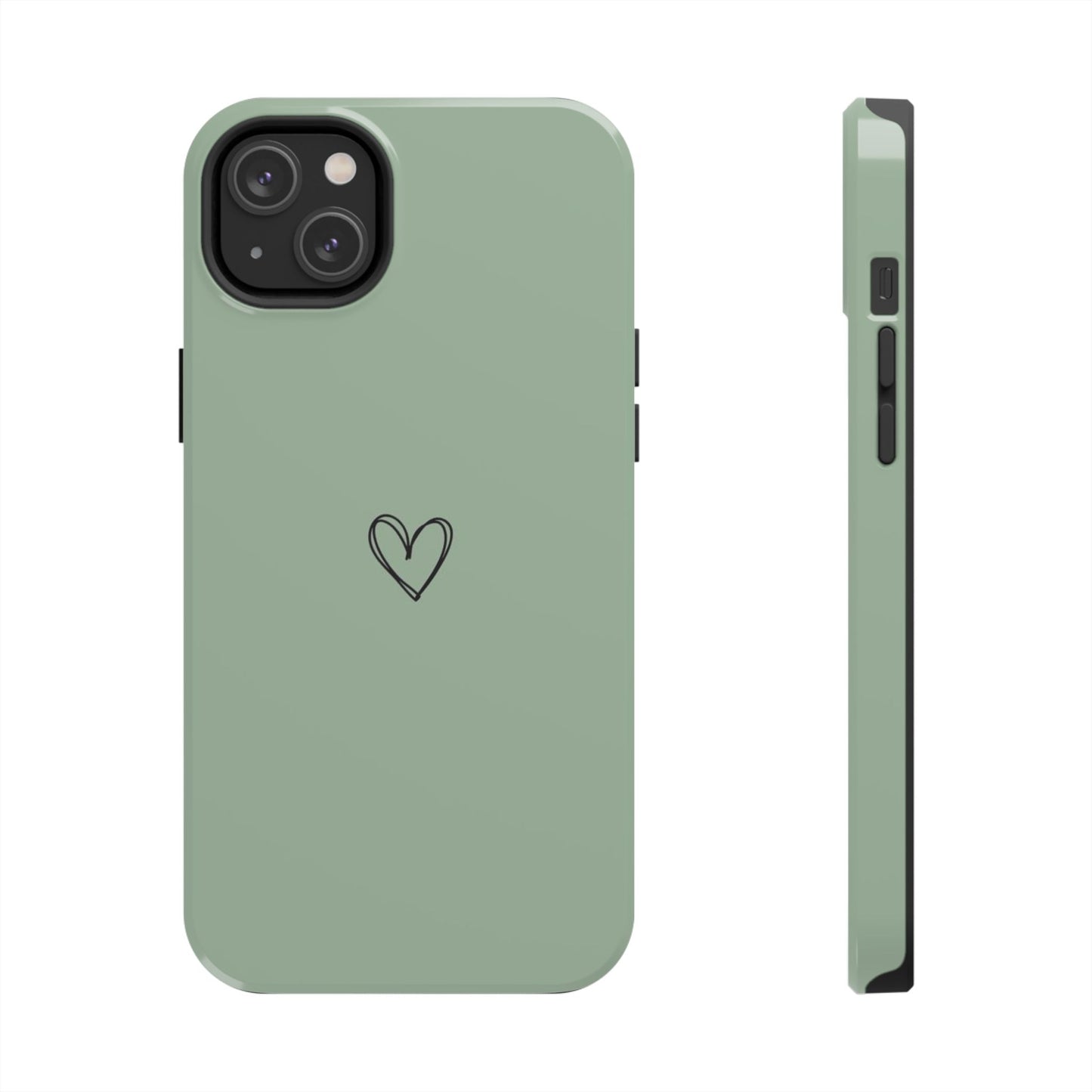 Stylish Tough Phone Cases with Heart Design, Cute Mobile Covers, Unique Gifts for Him/Her, Durable Accessories, Birthday/Friends/Valentine's