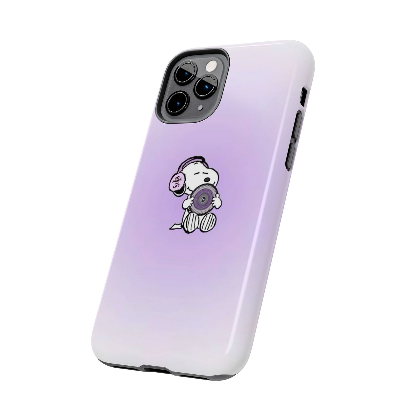 Snoopy Music Lover Phone Case, Cute Tough Phone Case, Gifts for Music Lovers, Cartoon Phone Covers, Vibrant Phone Accessories