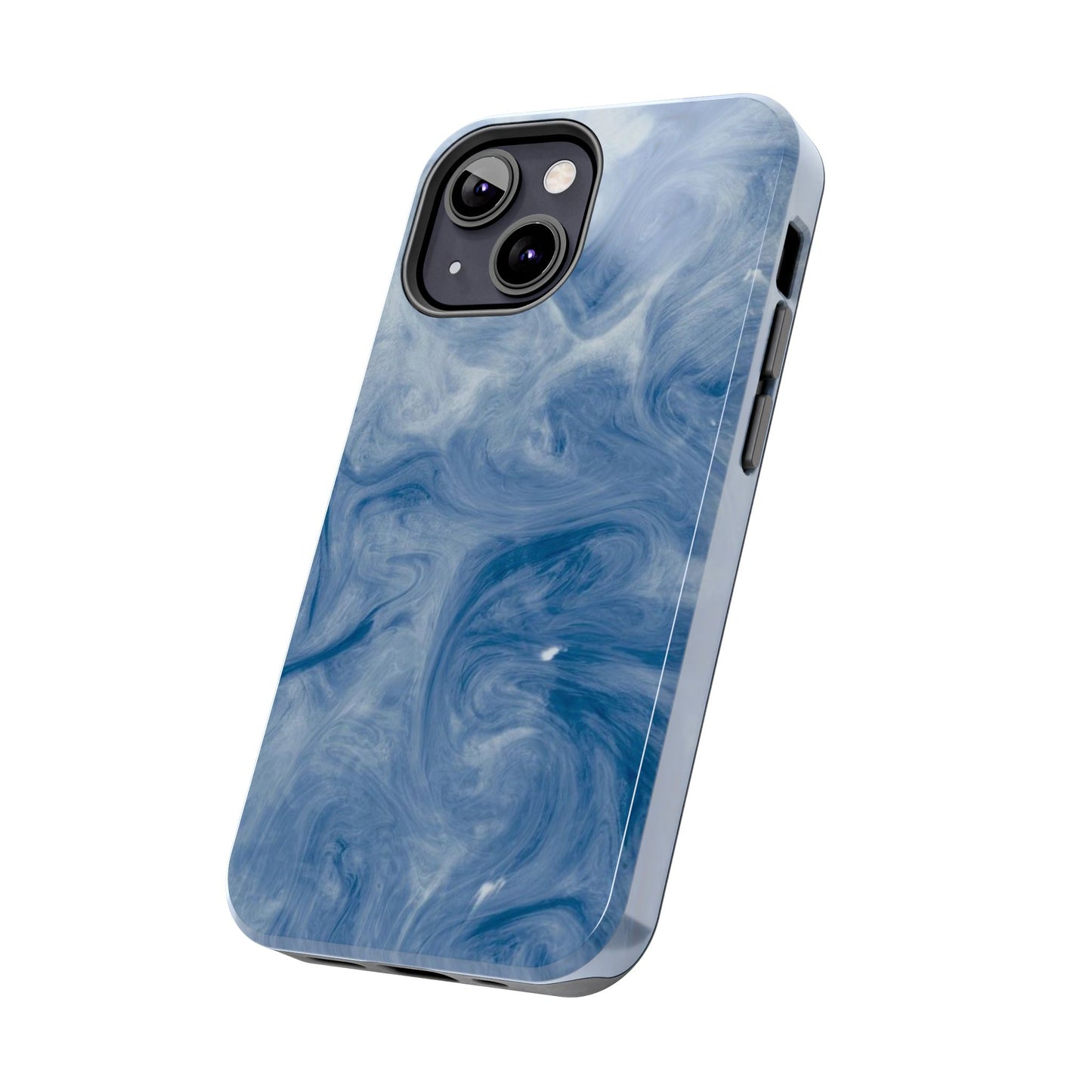 Marble Blue Tough Phone Cases, Phone Protection, Unique Design, Fashion Accessory, Gift for Her, Trendy Smartphone Cover