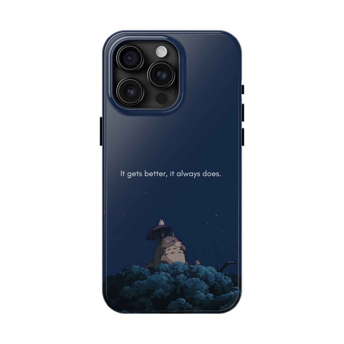 Motivational Tough Phone Cases, Anime-inspired Phone Case, Unique Gift for Friends, Phone Accessory, Encouraging Quote