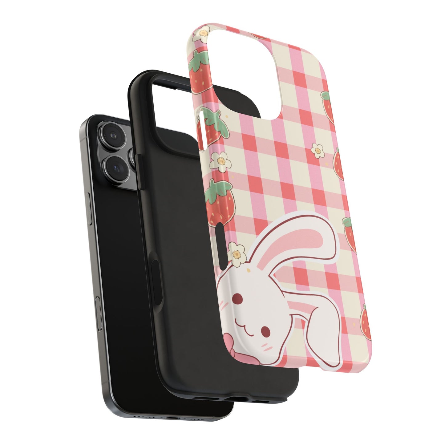 Cute Strawberry Bunny Phone Case
