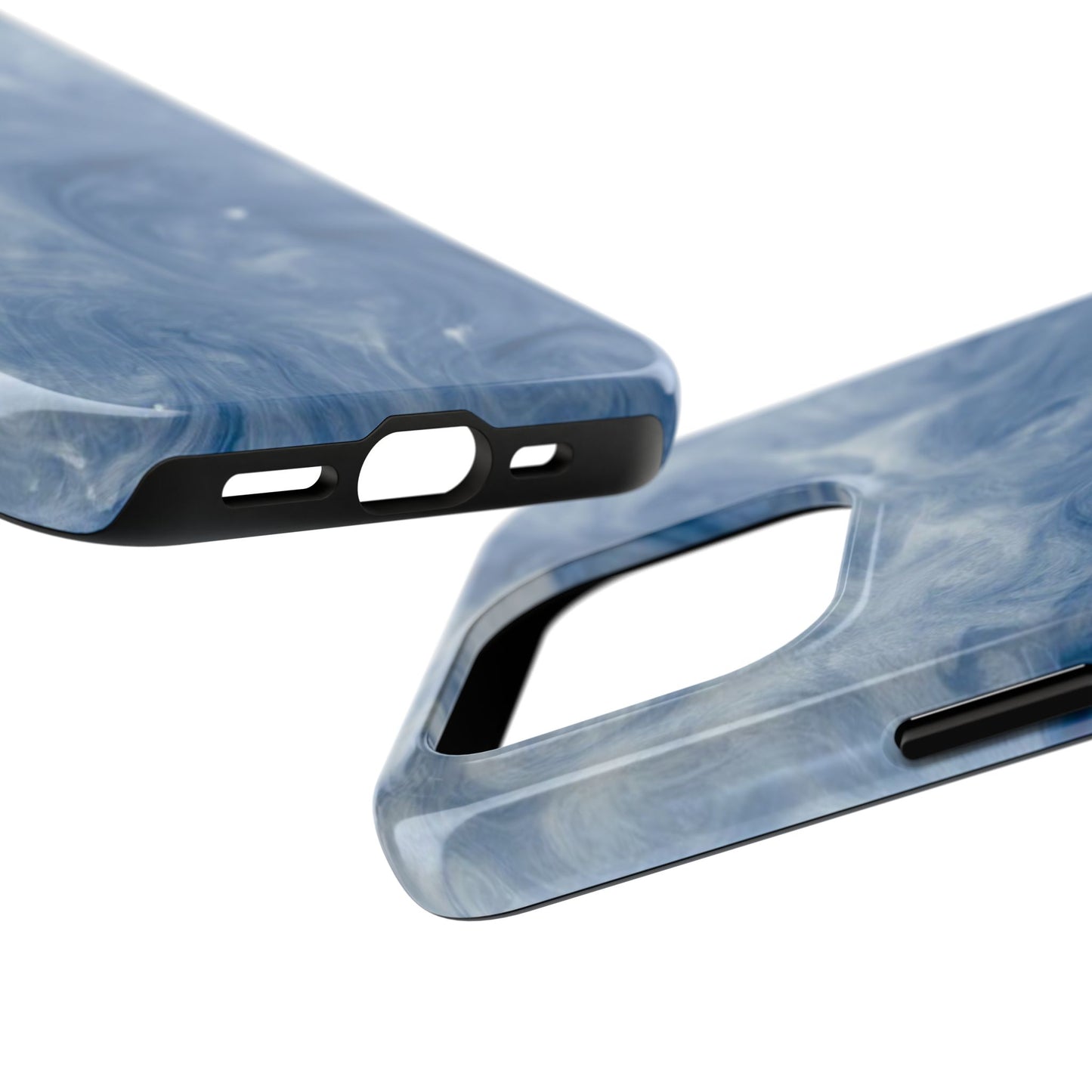 Marble Blue Tough Phone Cases, Phone Protection, Unique Design, Fashion Accessory, Gift for Her, Trendy Smartphone Cover