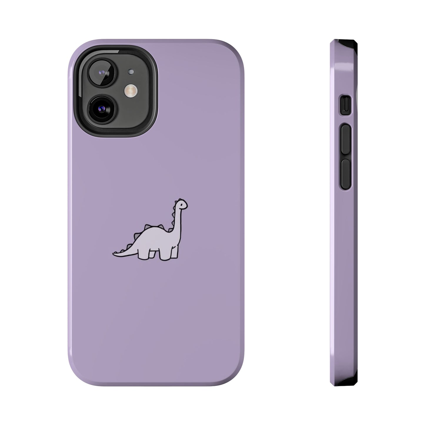 Cute Dinosaur Tough Phone Cases, Kid-Friendly Phone Covers, Dinosaur Gifts for Kids, Purple Phone Accessories, Durable Cases