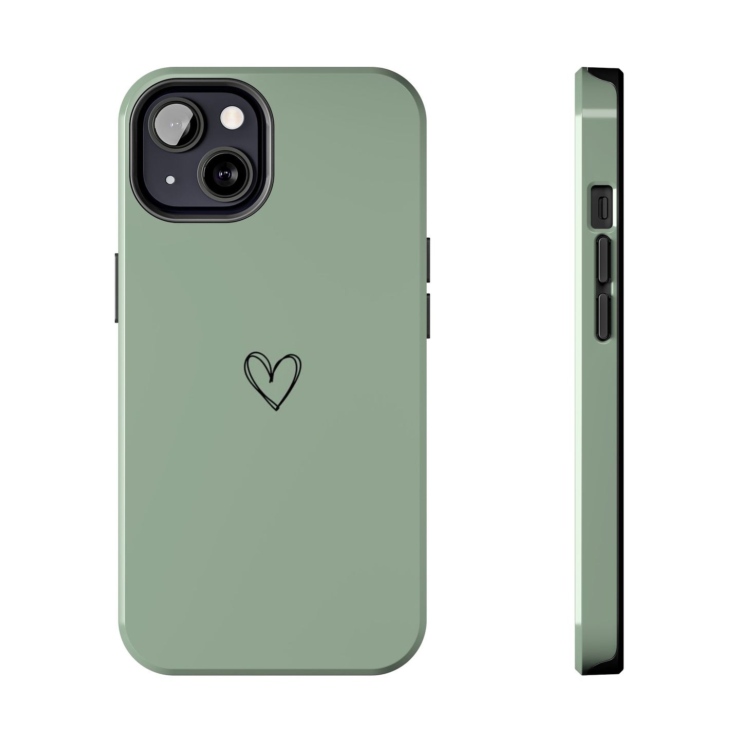 Stylish Tough Phone Cases with Heart Design, Cute Mobile Covers, Unique Gifts for Him/Her, Durable Accessories, Birthday/Friends/Valentine's
