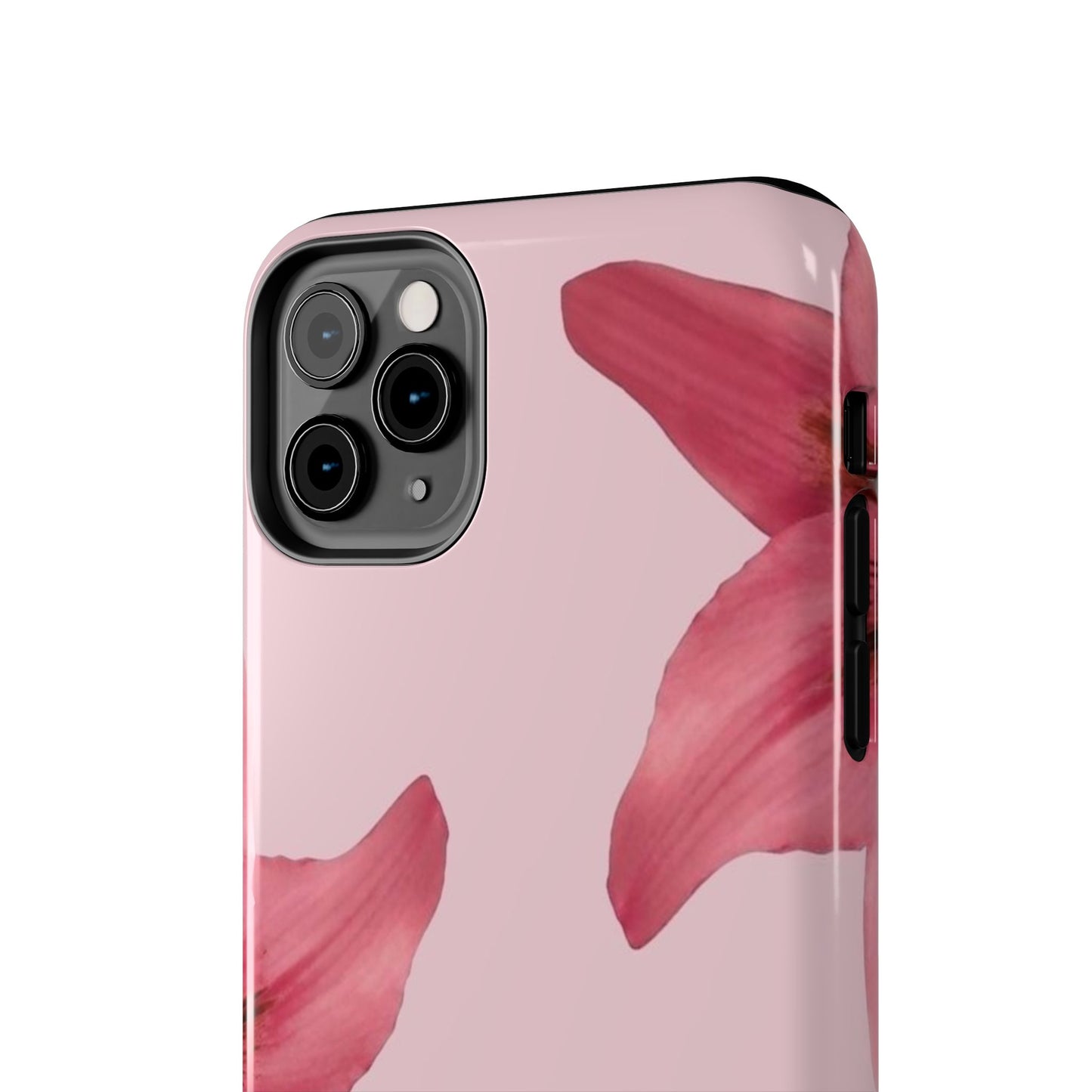 Stylish Floral Phone Case - Tough & Durable, Pink Lily Design, Perfect for Flower Lovers, Gift for Her, Seasonal Accessory, Phone Protection