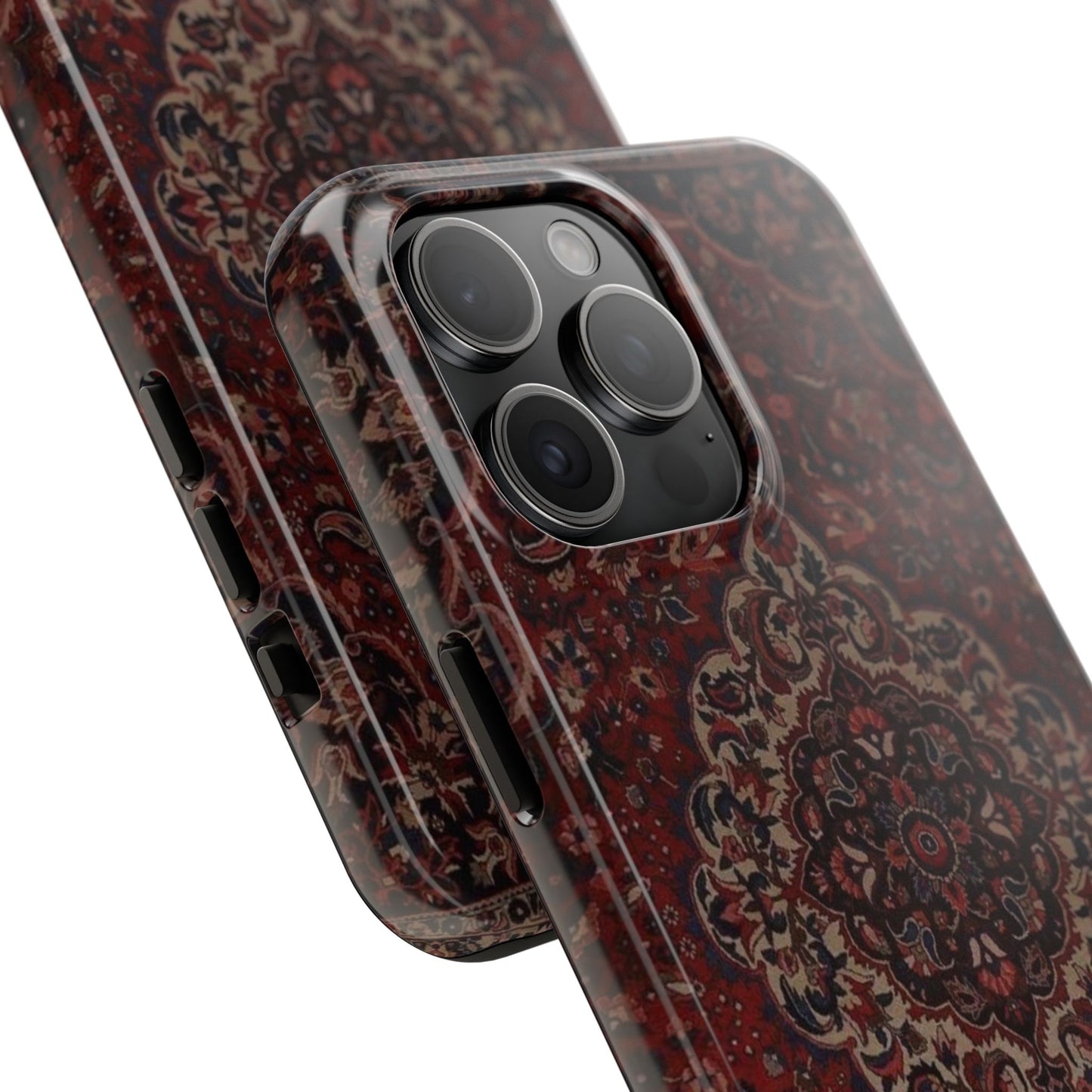 Bohemian Rug Pattern Tough Phone Case, Boho Chic Accessory, Stylish Phone Protection, Unique Gift Idea, Trendy Tech Gear