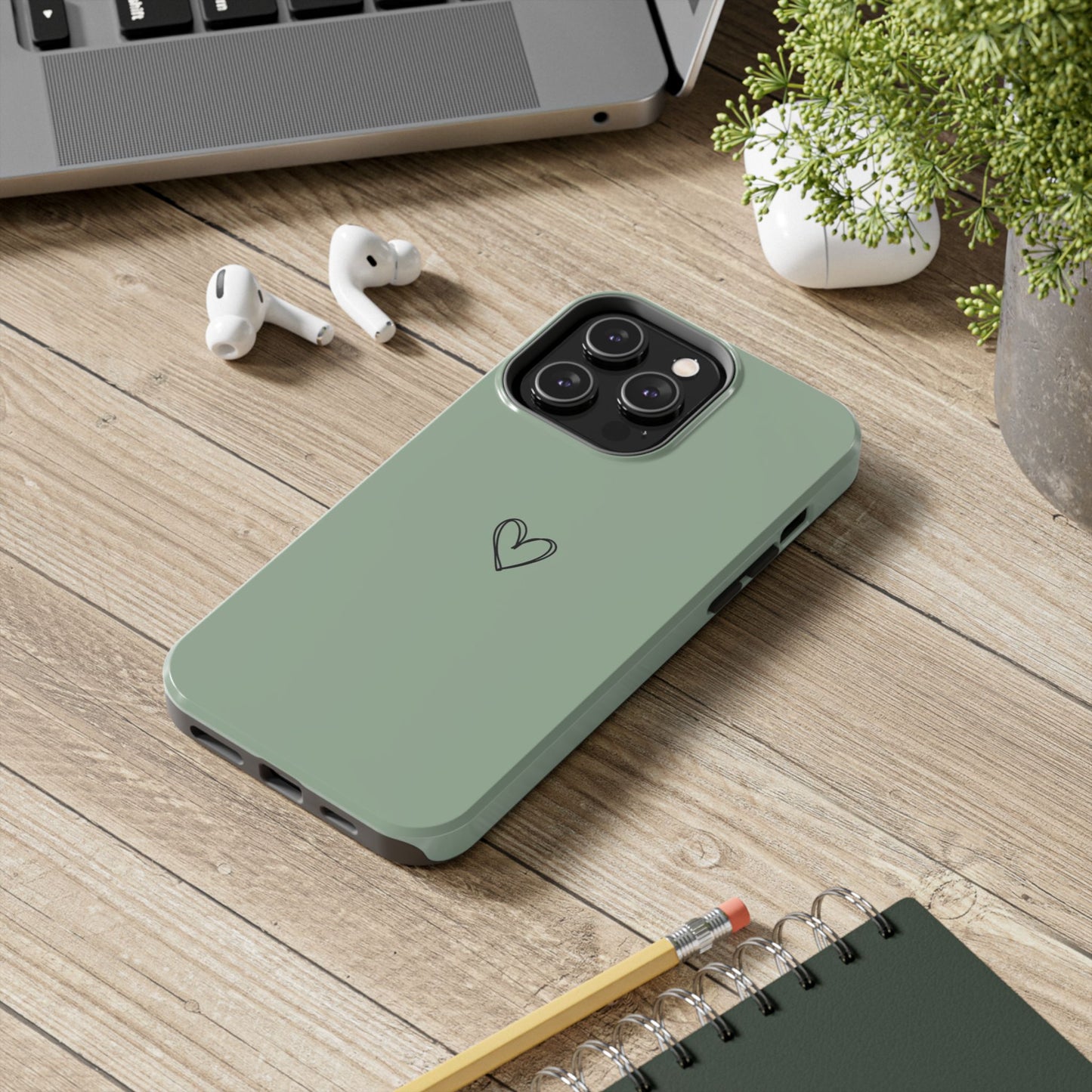 Stylish Tough Phone Cases with Heart Design, Cute Mobile Covers, Unique Gifts for Him/Her, Durable Accessories, Birthday/Friends/Valentine's