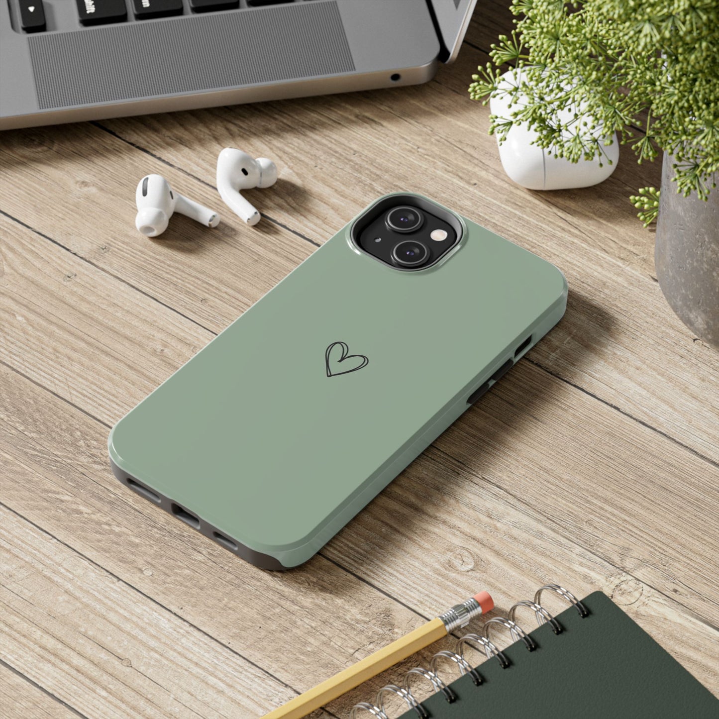 Stylish Tough Phone Cases with Heart Design, Cute Mobile Covers, Unique Gifts for Him/Her, Durable Accessories, Birthday/Friends/Valentine's