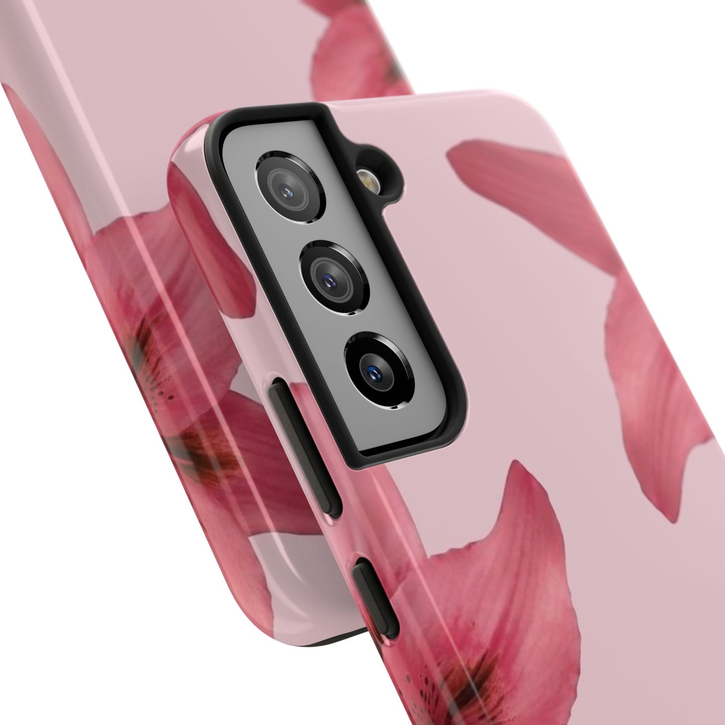 Stylish Floral Phone Case - Tough & Durable, Pink Lily Design, Perfect for Flower Lovers, Gift for Her, Seasonal Accessory, Phone Protection