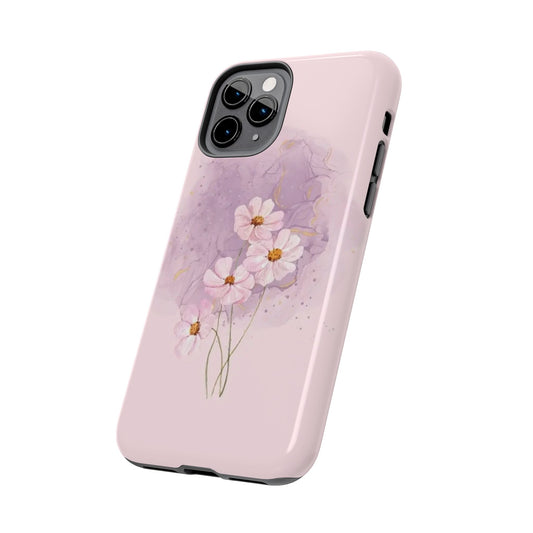 Floral Tough Phone Cases, Protective Phone Cover, Flower Design Case, Stylish Gift for Her, Mother’s Day, Birthday Present