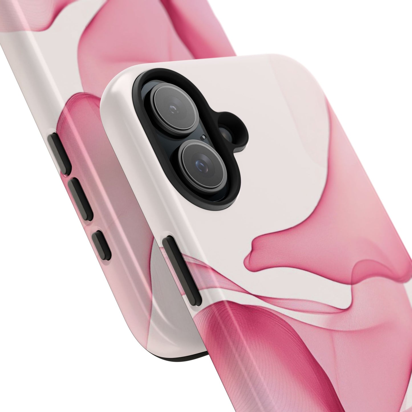 Elegant Tough Phone Cases | Stylish Shockproof Covers for Women | Trendy Gift for Birthdays, Holidays, or Any Occasion, Pink Flow Design