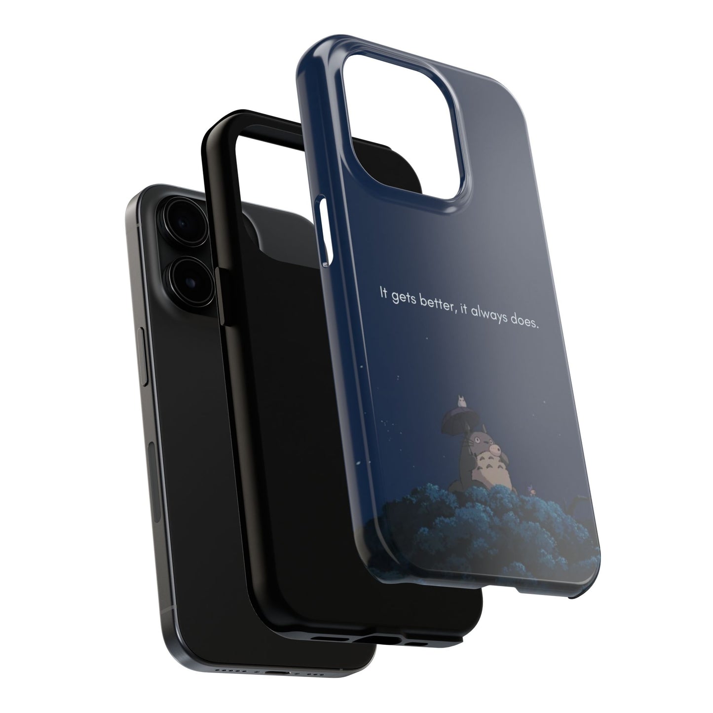 Motivational Tough Phone Cases, Anime-inspired Phone Case, Unique Gift for Friends, Phone Accessory, Encouraging Quote