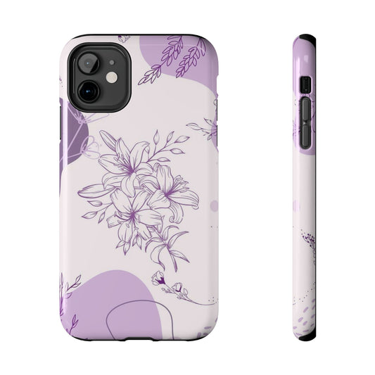 Stylish Floral Tough Phone Cases - Durable Floral Design for Women, Gift for Her, Phone Protection, Nature-Inspired Tech Accessories