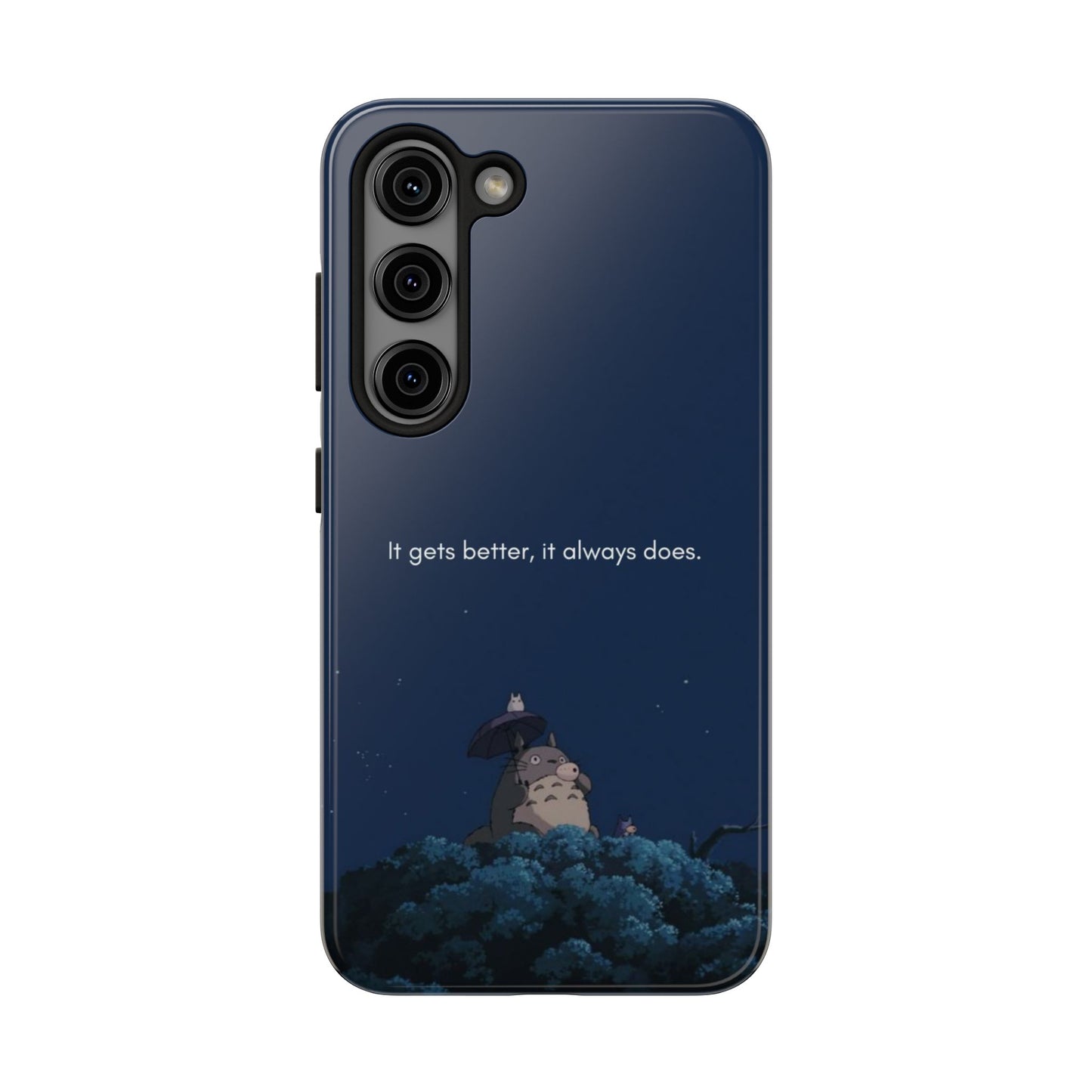 Motivational Tough Phone Cases, Anime-inspired Phone Case, Unique Gift for Friends, Phone Accessory, Encouraging Quote