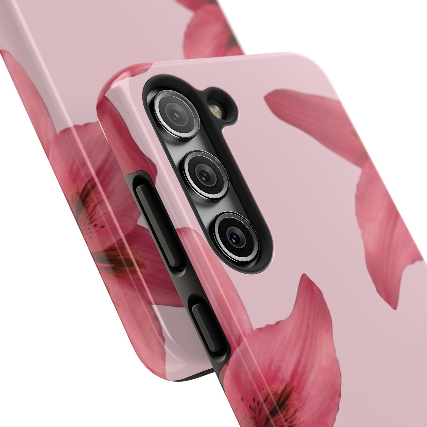 Stylish Floral Phone Case - Tough & Durable, Pink Lily Design, Perfect for Flower Lovers, Gift for Her, Seasonal Accessory, Phone Protection