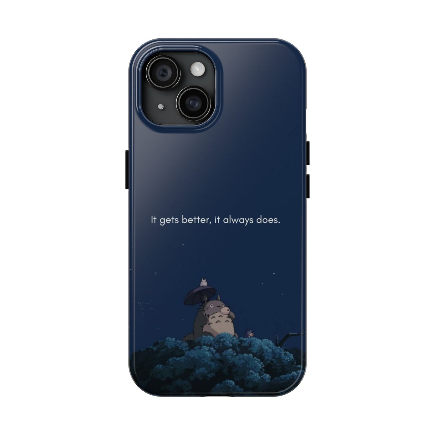 Motivational Tough Phone Cases, Anime-inspired Phone Case, Unique Gift for Friends, Phone Accessory, Encouraging Quote