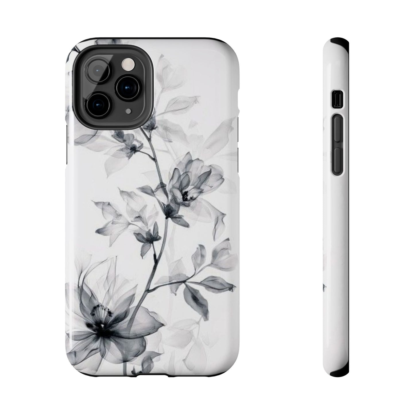 Elegant Floral Tough Phone Cases, Durable Phone Cover, Gift for Her, Protective Case, Floral Design, Stylish Accessory
