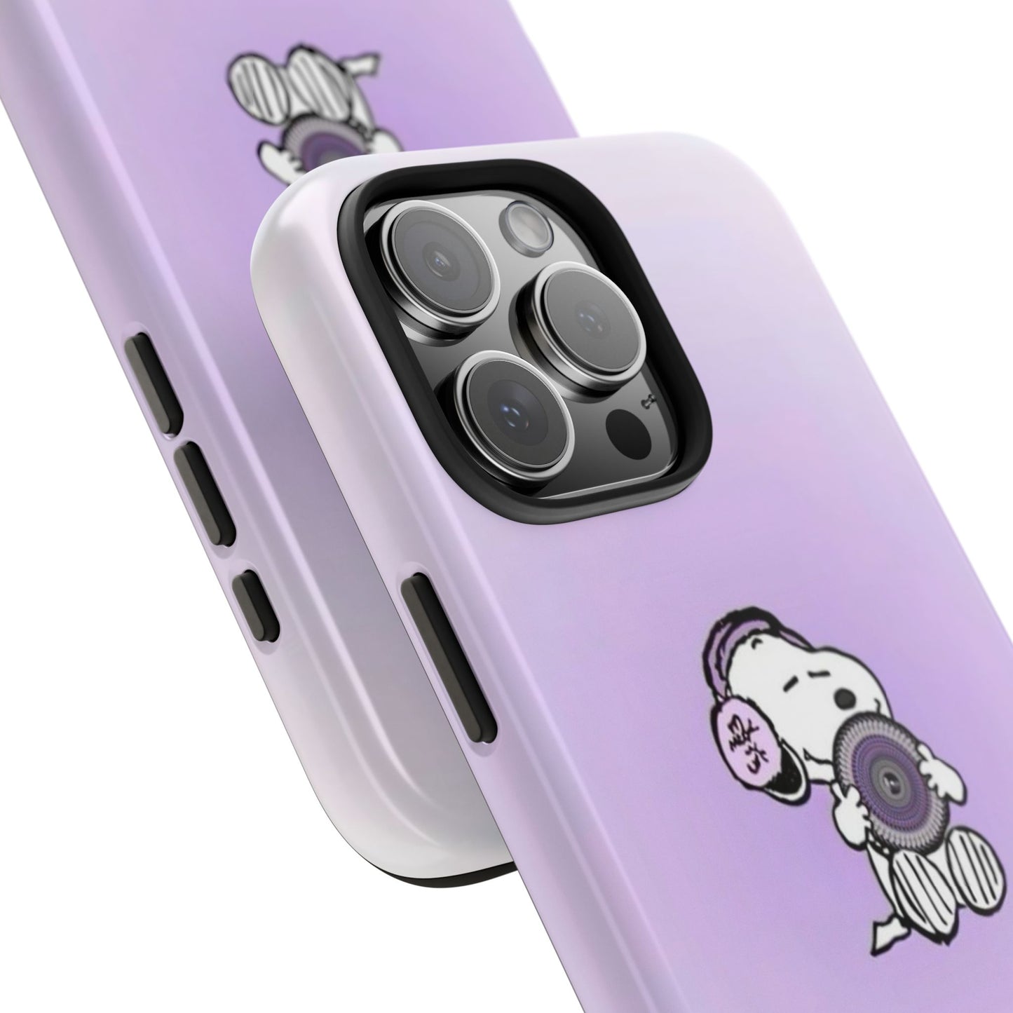 Snoopy Music Lover Phone Case, Cute Tough Phone Case, Gifts for Music Lovers, Cartoon Phone Covers, Vibrant Phone Accessories