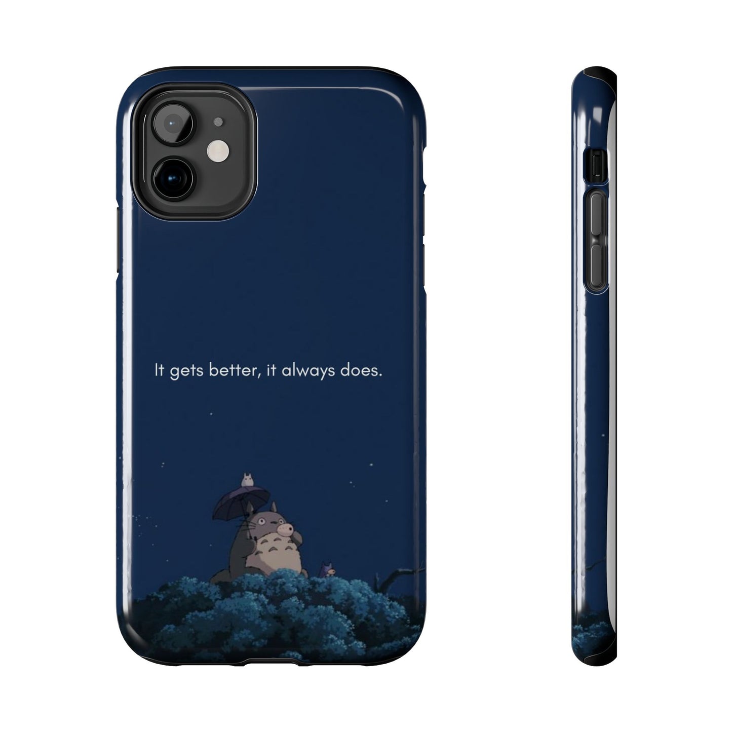 Motivational Tough Phone Cases, Anime-inspired Phone Case, Unique Gift for Friends, Phone Accessory, Encouraging Quote