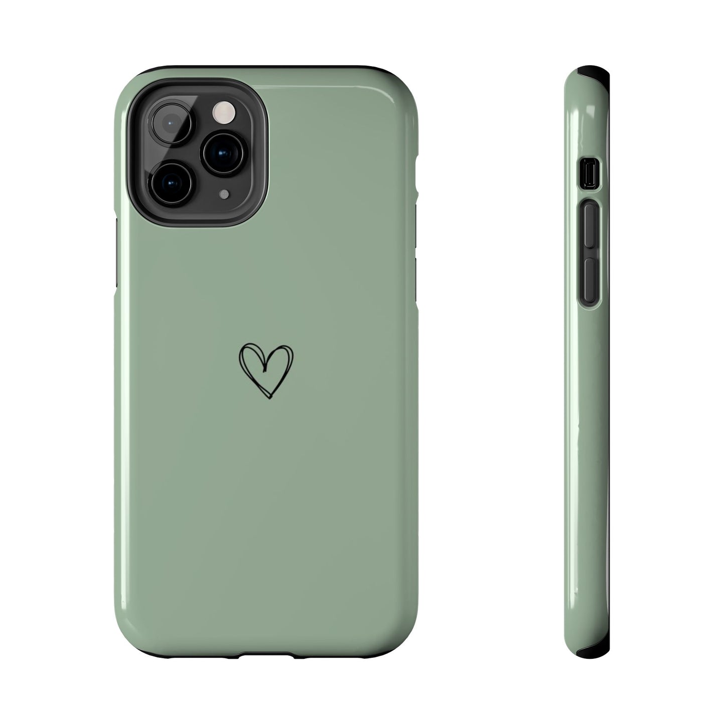 Stylish Tough Phone Cases with Heart Design, Cute Mobile Covers, Unique Gifts for Him/Her, Durable Accessories, Birthday/Friends/Valentine's