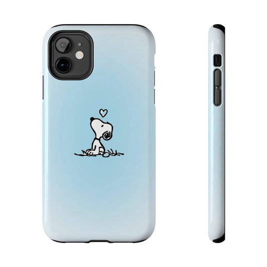 Snoopy Love Tough Phone Cases, Durable Phone Covers for Dog Lovers, Cute Gift for Birthdays, Valentine's Day, Pet Enthusiasts