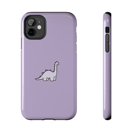 Cute Dinosaur Tough Phone Cases, Kid-Friendly Phone Covers, Dinosaur Gifts for Kids, Purple Phone Accessories, Durable Cases