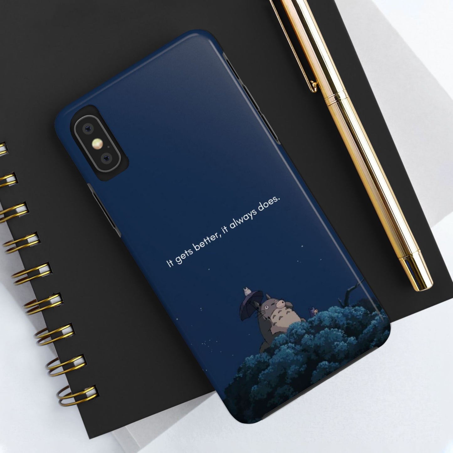 Motivational Tough Phone Cases, Anime-inspired Phone Case, Unique Gift for Friends, Phone Accessory, Encouraging Quote