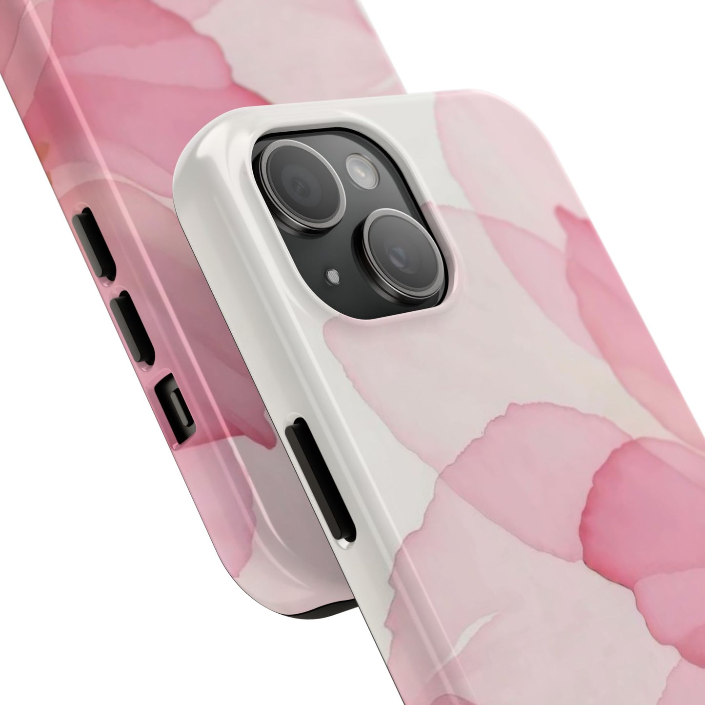 Floral Tough Phone Cases, Durable Phone Cover, Pink Flower Design, Gift for Her, Elegant Phone Accessory, Protect Your Phone