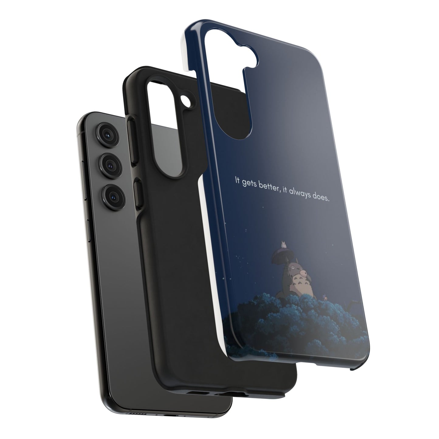 Motivational Tough Phone Cases, Anime-inspired Phone Case, Unique Gift for Friends, Phone Accessory, Encouraging Quote