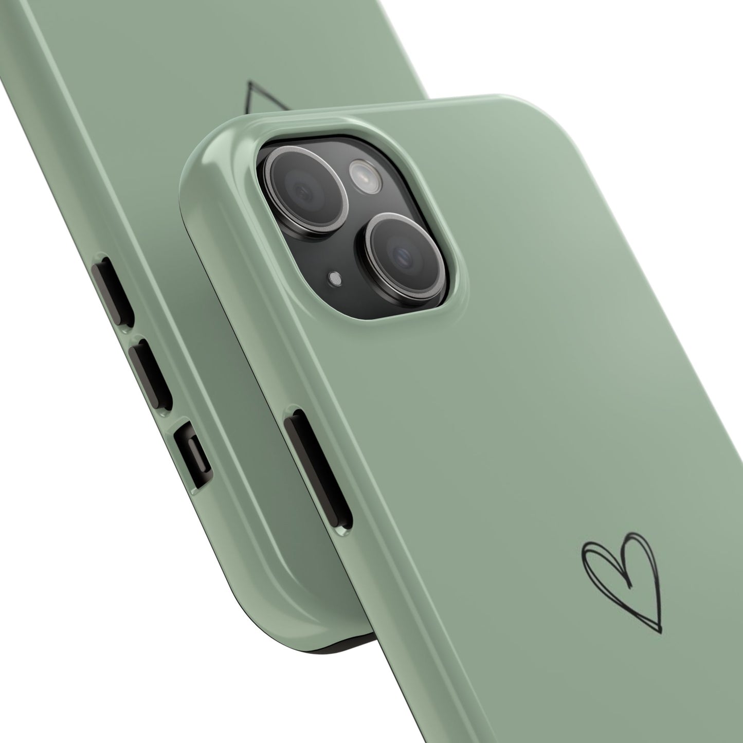 Stylish Tough Phone Cases with Heart Design, Cute Mobile Covers, Unique Gifts for Him/Her, Durable Accessories, Birthday/Friends/Valentine's