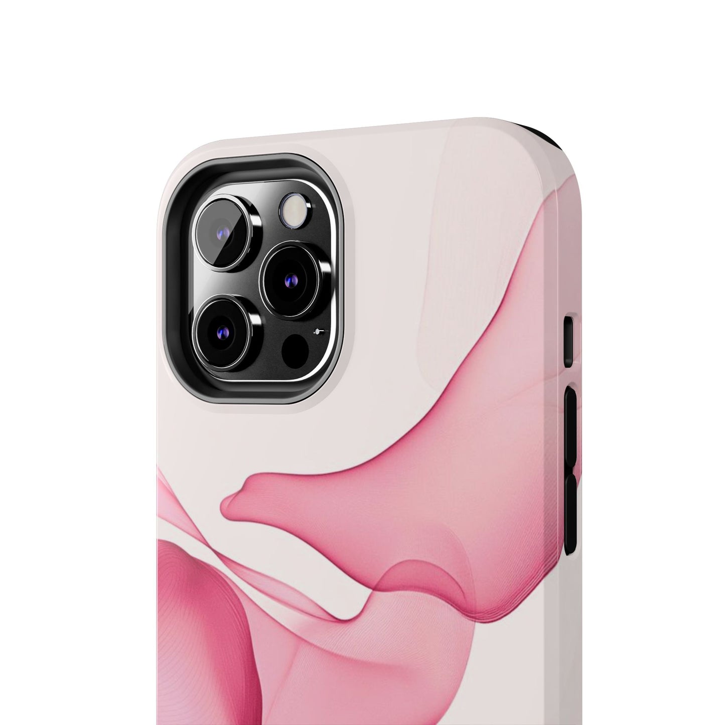 Elegant Tough Phone Cases | Stylish Shockproof Covers for Women | Trendy Gift for Birthdays, Holidays, or Any Occasion, Pink Flow Design