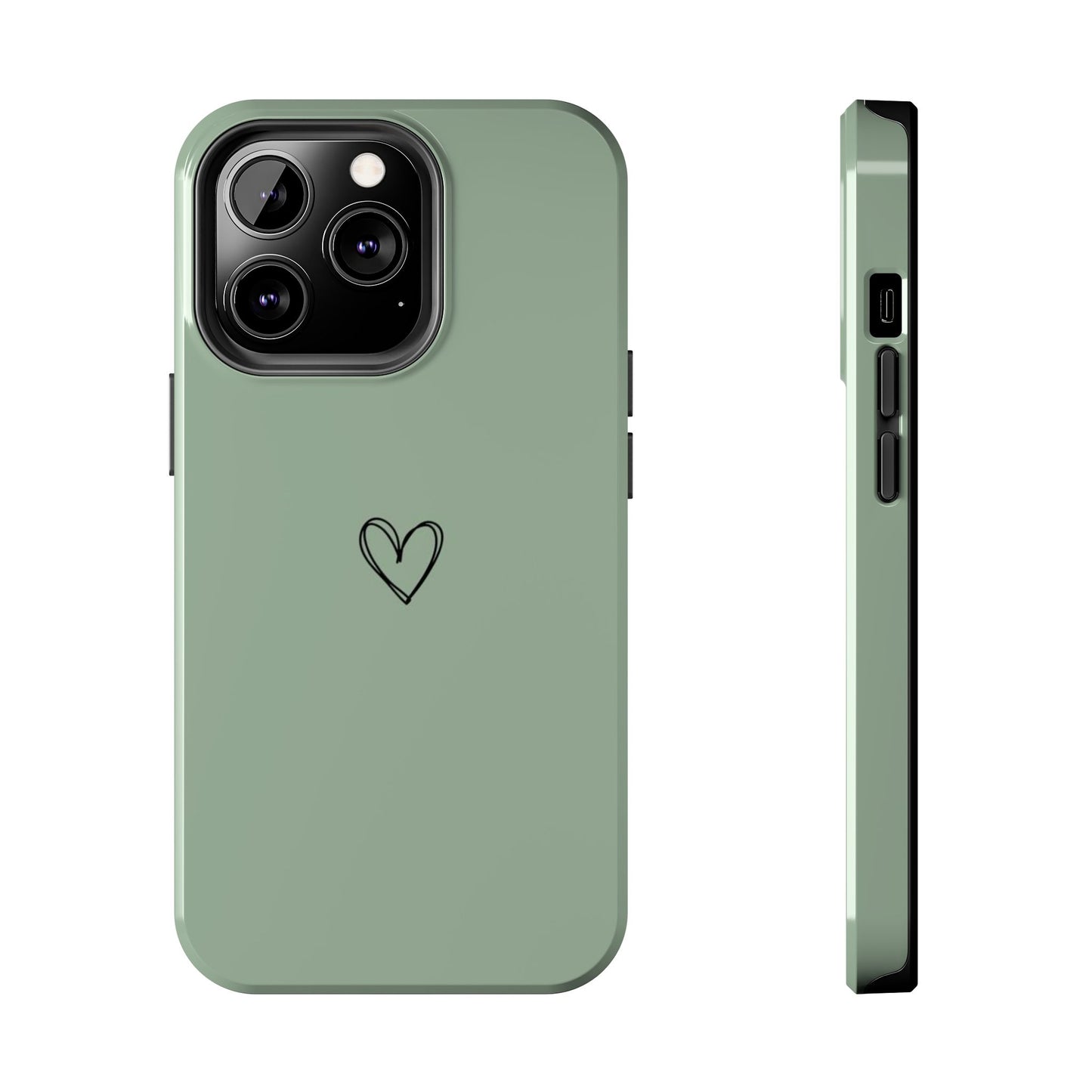 Stylish Tough Phone Cases with Heart Design, Cute Mobile Covers, Unique Gifts for Him/Her, Durable Accessories, Birthday/Friends/Valentine's
