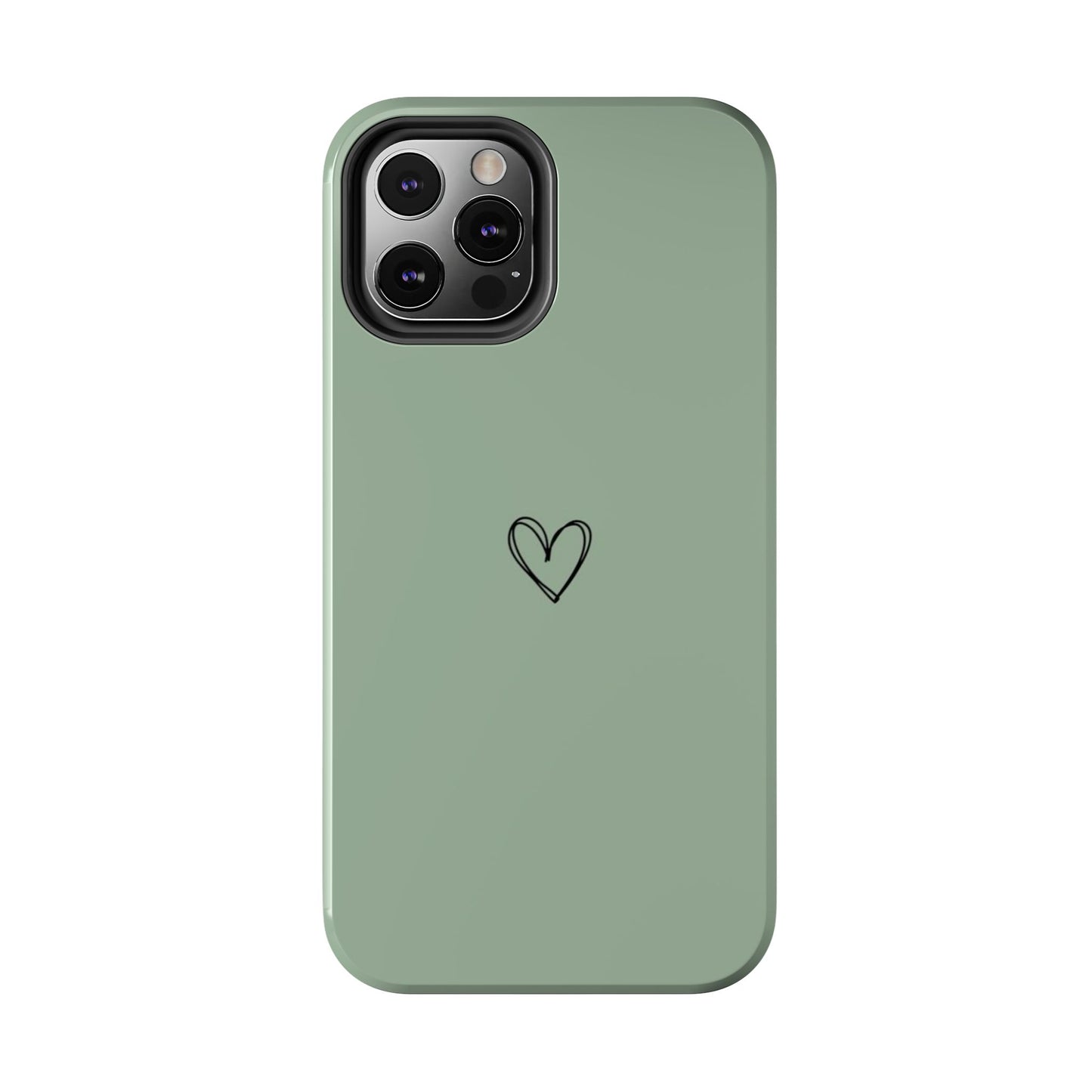 Stylish Tough Phone Cases with Heart Design, Cute Mobile Covers, Unique Gifts for Him/Her, Durable Accessories, Birthday/Friends/Valentine's