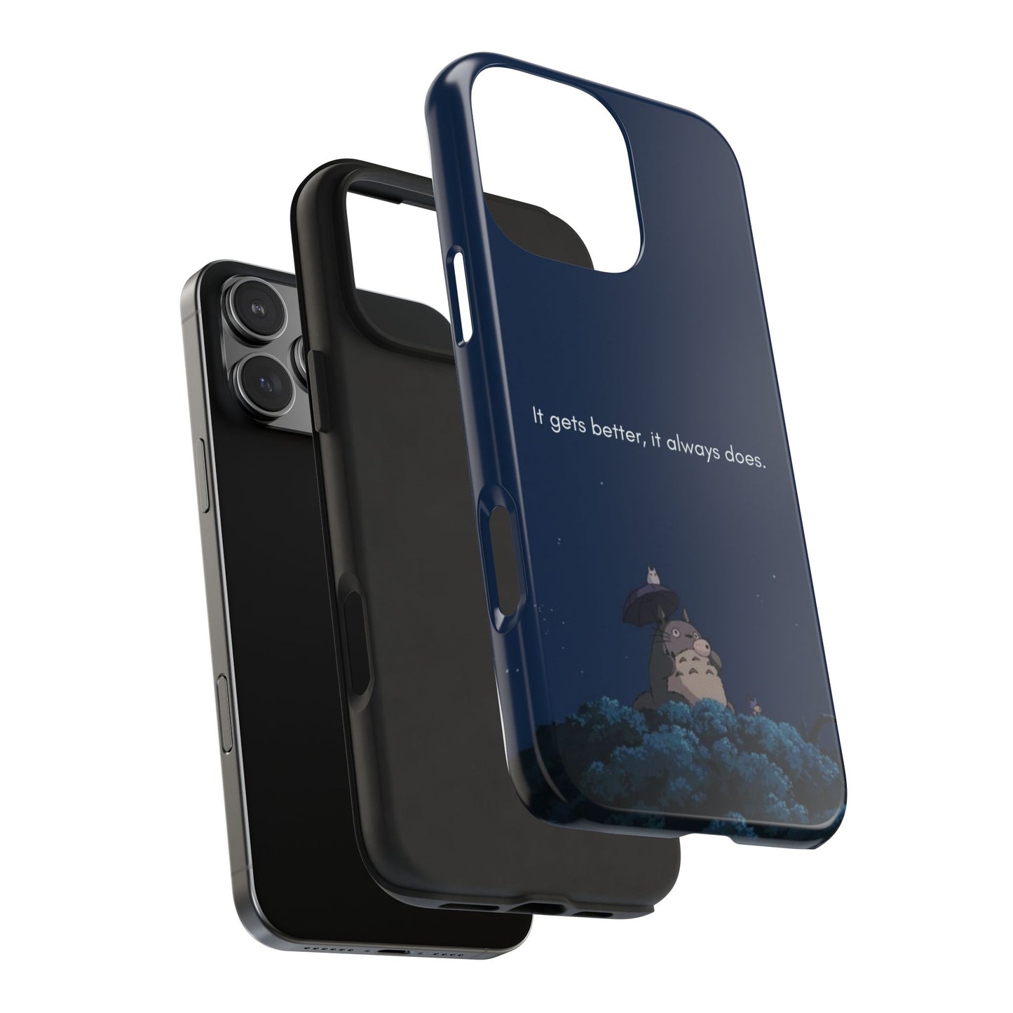 Motivational Tough Phone Cases, Anime-inspired Phone Case, Unique Gift for Friends, Phone Accessory, Encouraging Quote