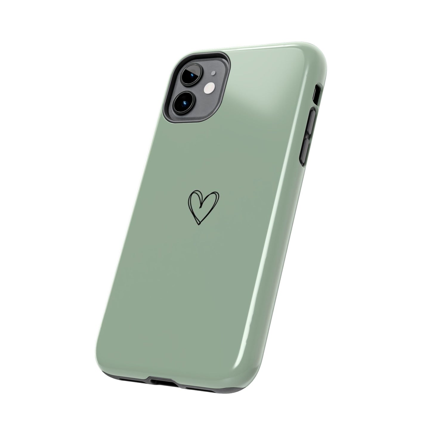 Stylish Tough Phone Cases with Heart Design, Cute Mobile Covers, Unique Gifts for Him/Her, Durable Accessories, Birthday/Friends/Valentine's
