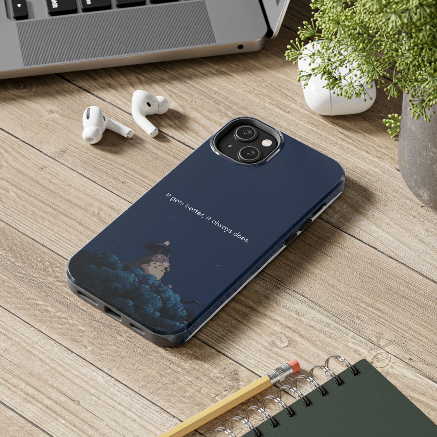 Motivational Tough Phone Cases, Anime-inspired Phone Case, Unique Gift for Friends, Phone Accessory, Encouraging Quote