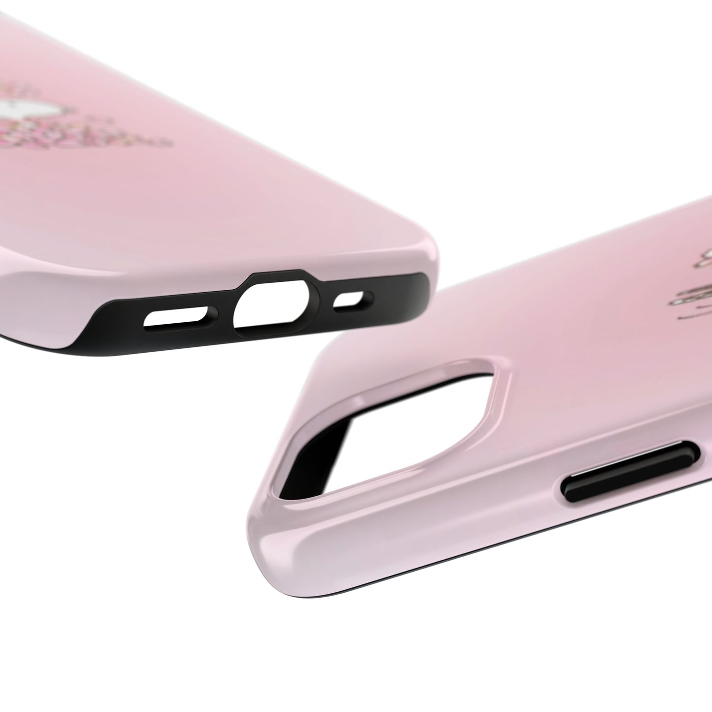 Cute Bunny Floral Tough Phone Cases, Spring Accessories, Gift for Her, Durable Cell Case, Pet Lovers, Unique Spring Decor