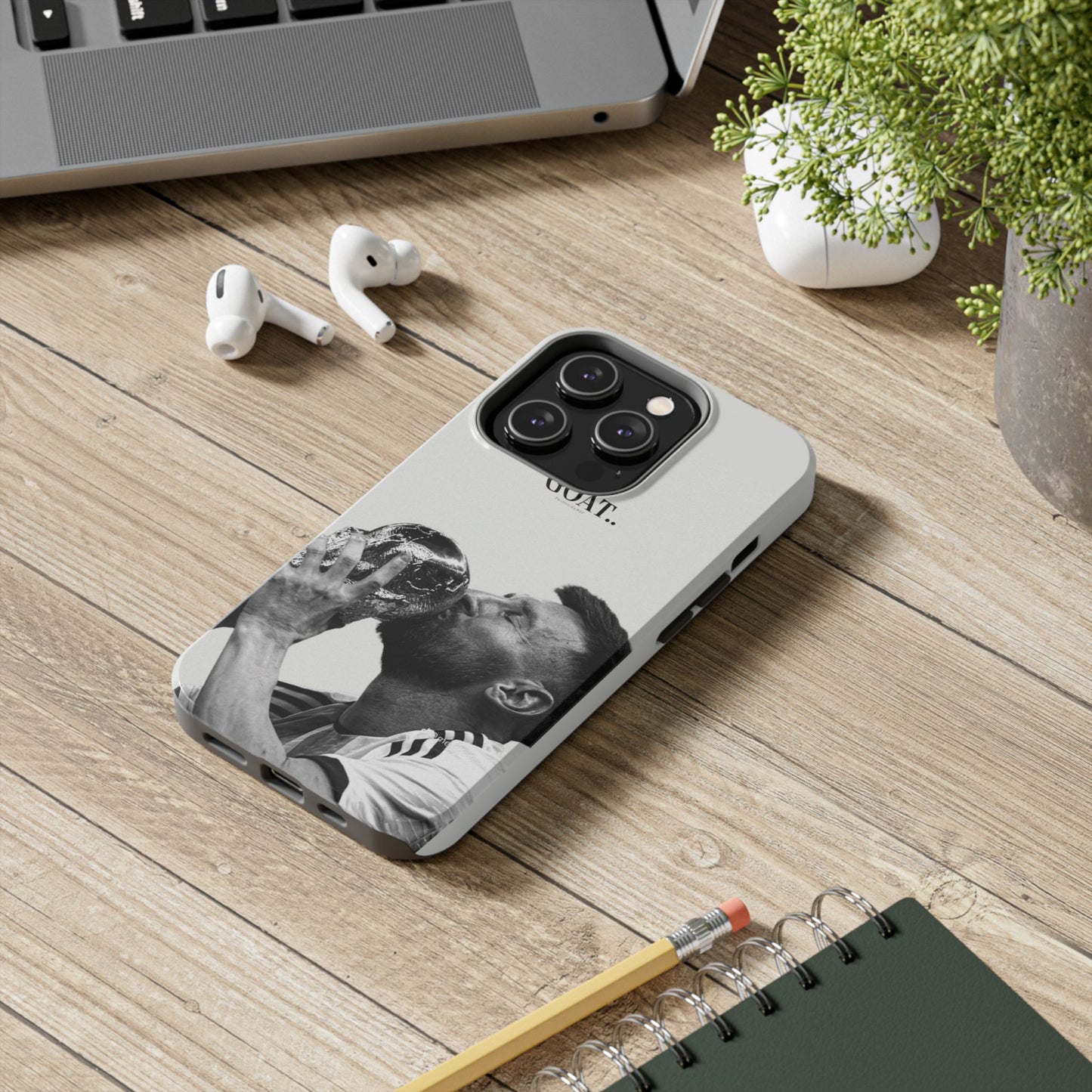 Soccer GOAT Phone Case, Tough Phone Case, Sports Accessory, Gift for Soccer Fans, Mens Birthday Gift, Unique Phone Cover