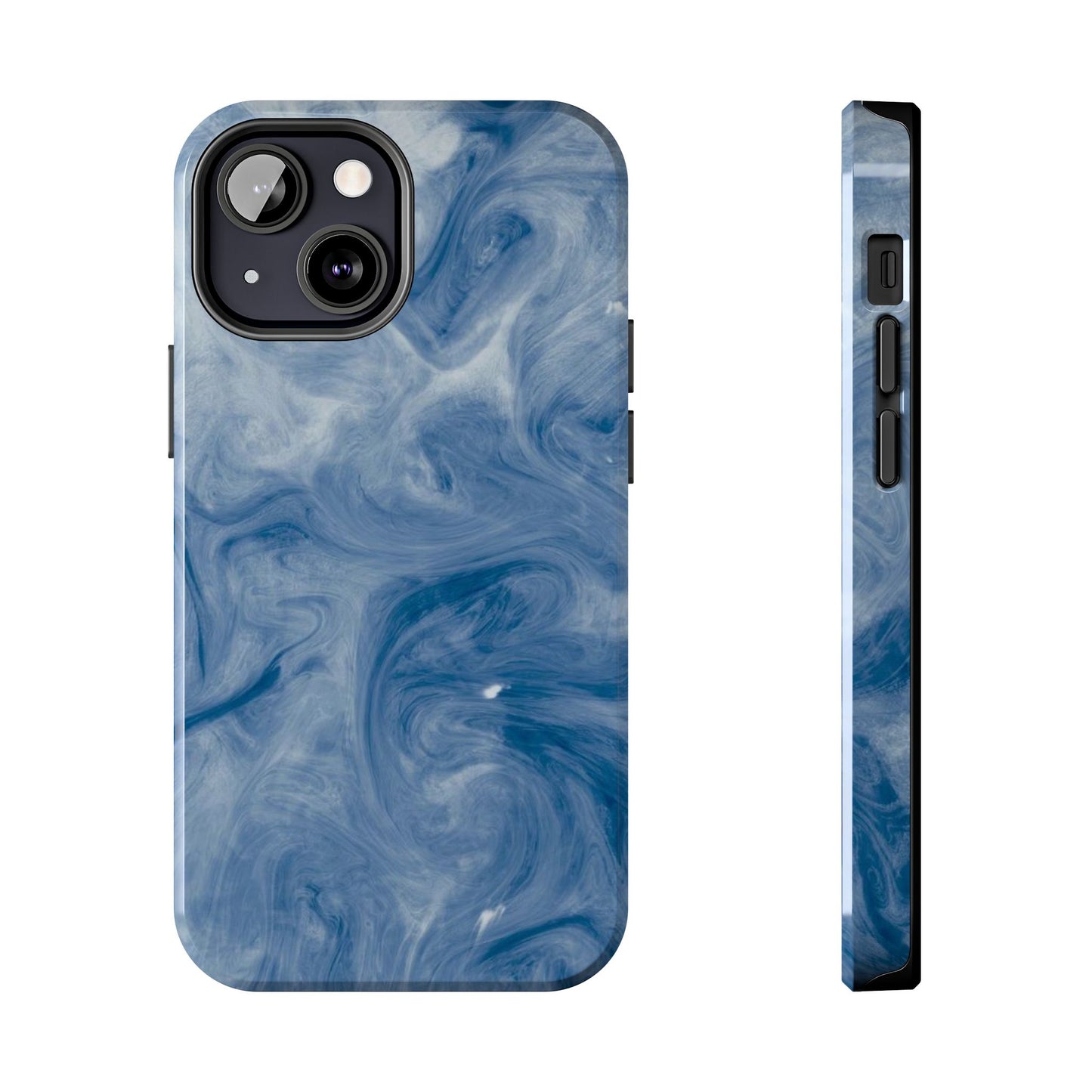 Marble Blue Tough Phone Cases, Phone Protection, Unique Design, Fashion Accessory, Gift for Her, Trendy Smartphone Cover