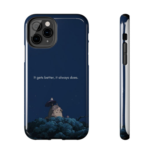 Motivational Tough Phone Cases, Anime-inspired Phone Case, Unique Gift for Friends, Phone Accessory, Encouraging Quote