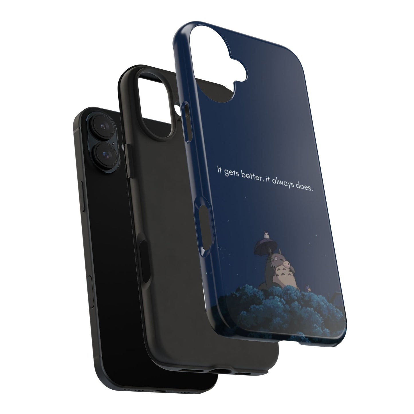 Motivational Tough Phone Cases, Anime-inspired Phone Case, Unique Gift for Friends, Phone Accessory, Encouraging Quote