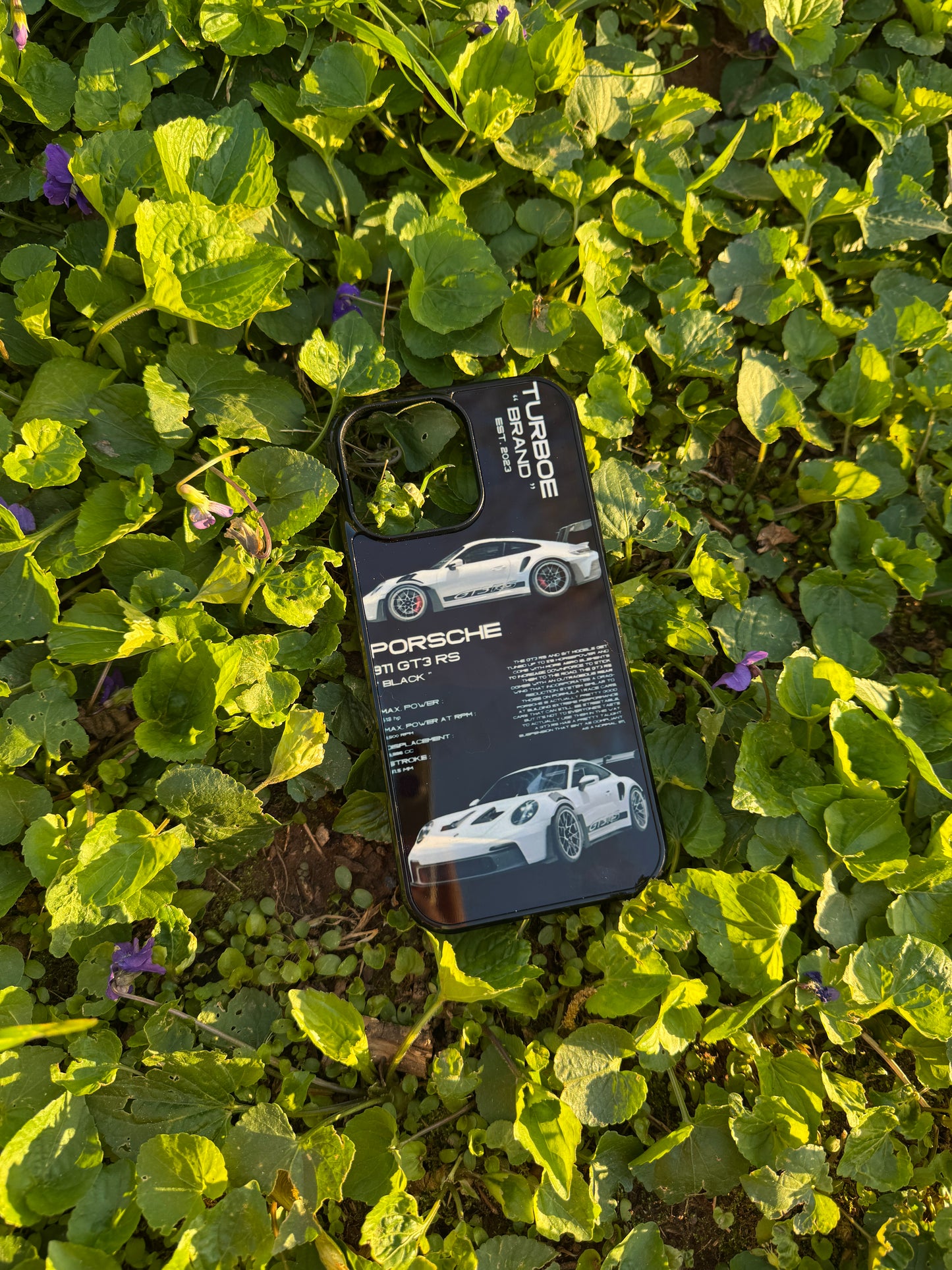 Turboe Porsche GT3 RS iPhone Case – Black Edition