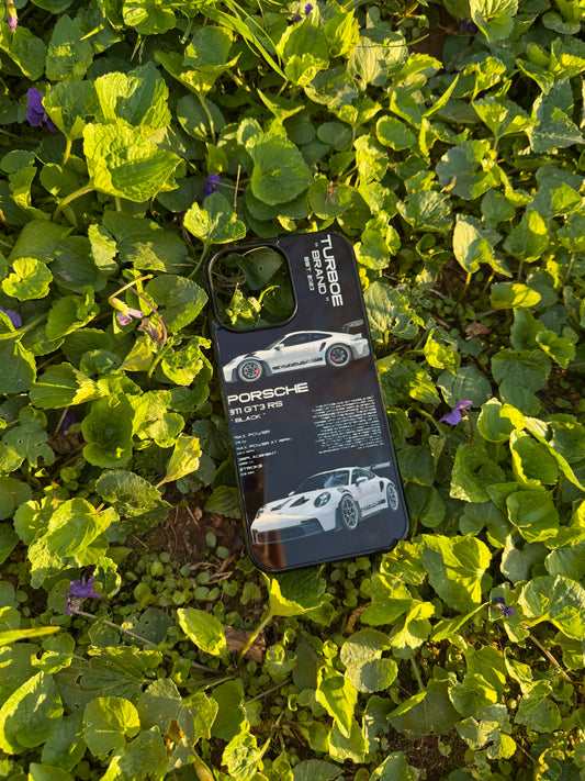 Turboe Porsche GT3 RS iPhone Case – Black Edition
