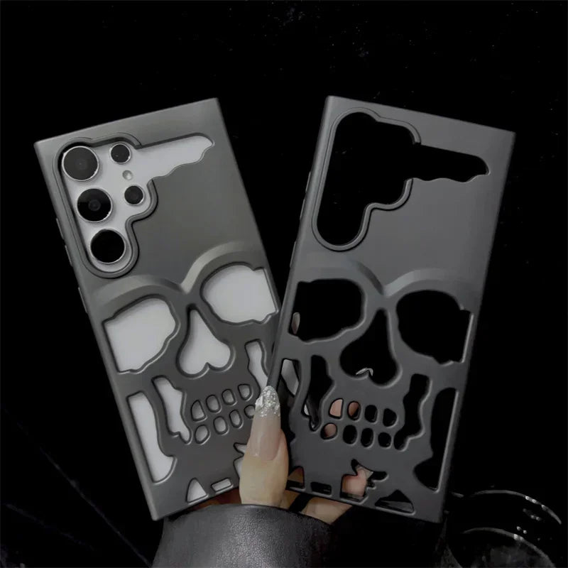 3D Hollow Out Skull Hard Phone Case For Samsung