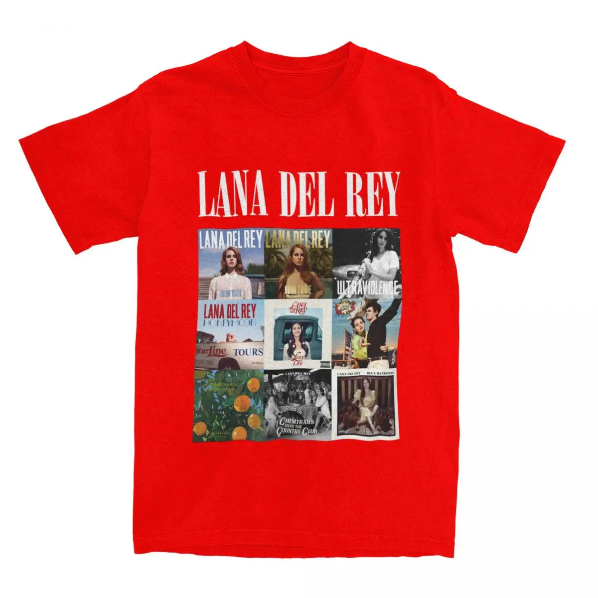 Lana Del Rey T Shirts Merch Men Women Pure Cotton Novelty Fashion Singer T-shirt Short Sleeve Clothes New Arrival